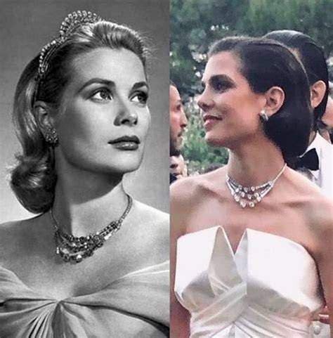 Charlotte Casiraghi con abito Chanel e collana di Grace Kelly