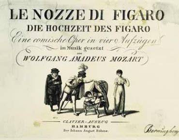 Copertina del libretto de Le Nozze di Figaro