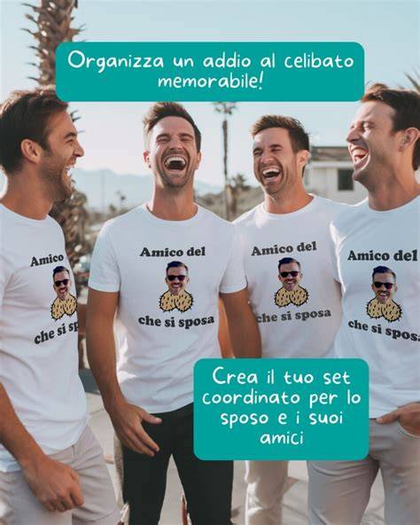 Gruppo di amici che festeggia un addio al celibato con un'attività avventurosa