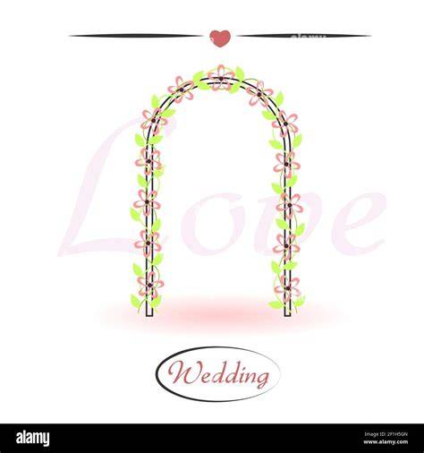 Arco nuziale decorato con fiori
