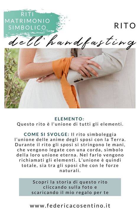 Rito dell'handfasting con nastri