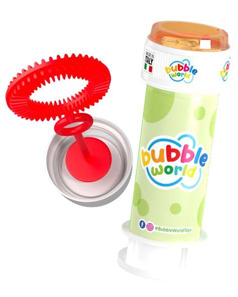 Cesto con bolle di sapone e coni portariso