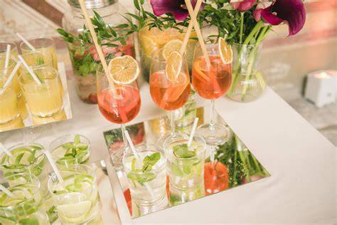 Cocktail analcolici per aperitivo di matrimonio