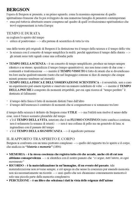 Diagramma che illustra la teoria della durata di Bergson