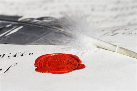 Manoscritto antico con sigillo