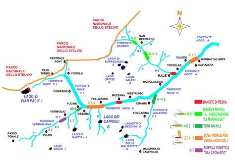 Mappa del Trentino con highlight sulla Val di Sole