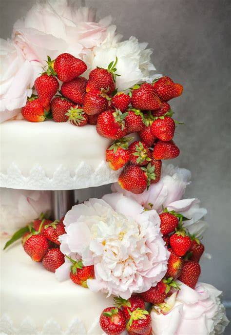Torta nuziale con decorazioni floreali