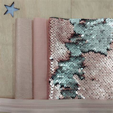 Pochette di stoffa con paillettes reversibili