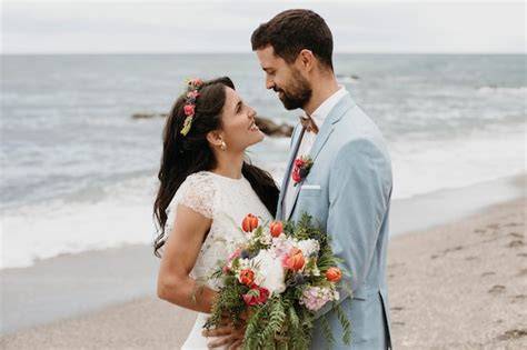 Coppia che celebra il proprio matrimonio