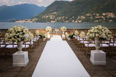 Dettagli del ricevimento nuziale sul Lago di Como
