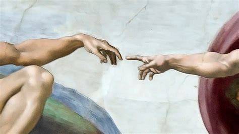 Rappresentazione artistica della creazione di Eva da Adamo.