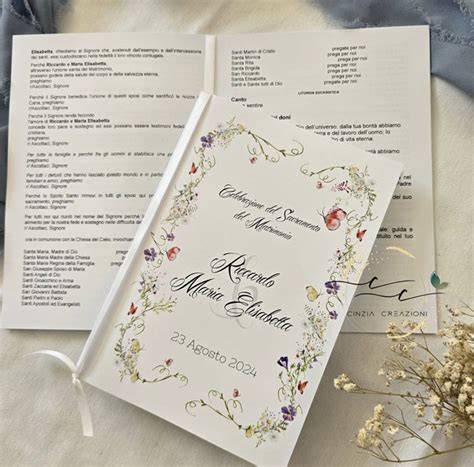 Struttura tipica di un libretto messa matrimonio