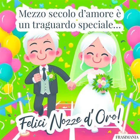 Coppia anziana felice che festeggia le nozze d'oro