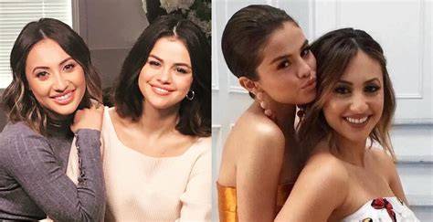 Grafico che mostra le tappe principali dell'amicizia tra Selena Gomez e Francia Raisa
