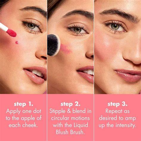Esempio di applicazione del blush