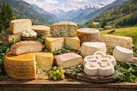 Selezione di formaggi tipici lombardi