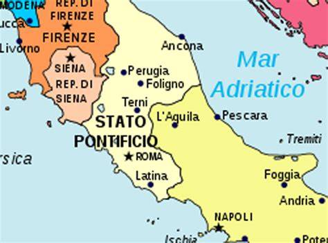 Mappa dello Stato Pontificio nel XVIII secolo