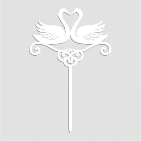 Cake topper con cigni