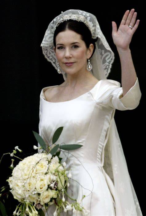 Dettaglio dell'abito da sposa di Mary di Danimarca
