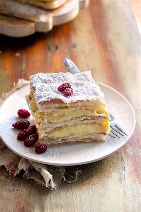 Struttura a strati della torta millefoglie