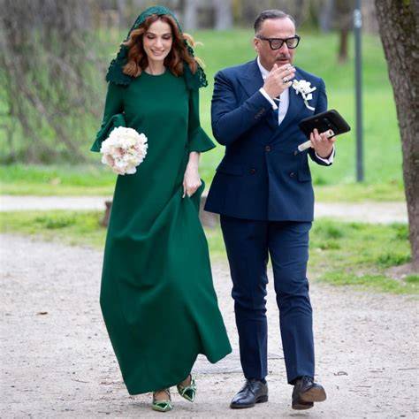 Abito da sposa verde smeraldo