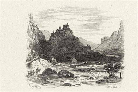 Illustrazione dell'Innominato che accoglie i rifugiati nel suo castello