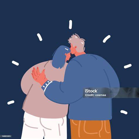 Illustrazione di una coppia che discute dopo un tradimento