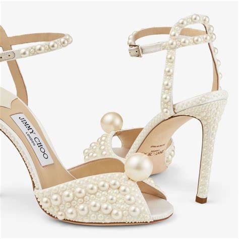 Jimmy Choo scarpe da sposa con perle e cristalli