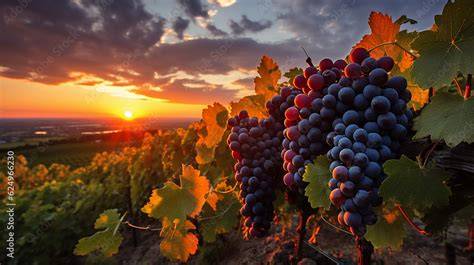 Vigneti al tramonto in Puglia