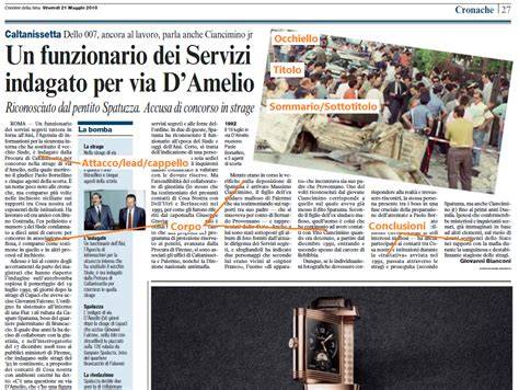 Esempio di pagina di un giornale del matrimonio con interviste agli sposi