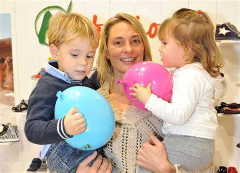 Maurizia Cacciatori con la sua famiglia