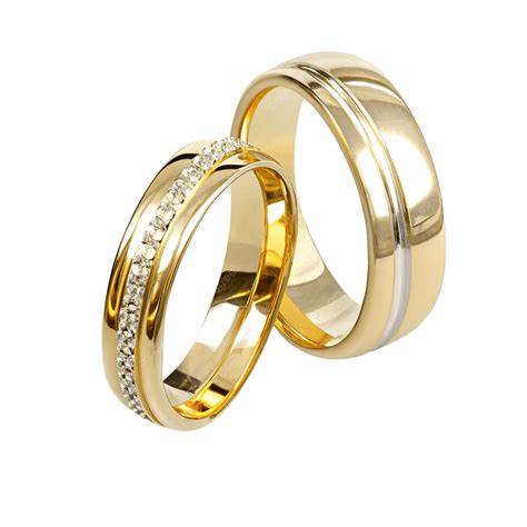 Anelli nuziali in oro con diamanti