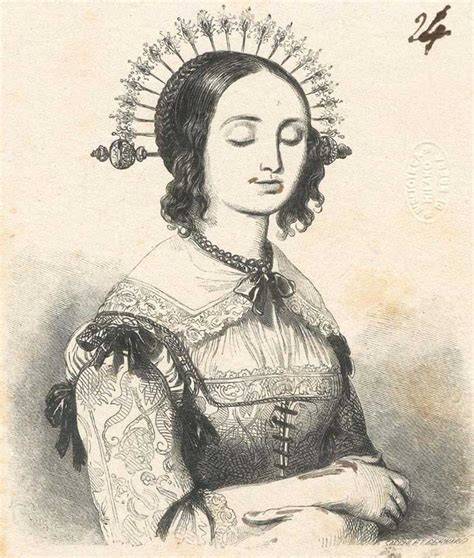 Ritratto di Lucia Mondella con abito da sposa