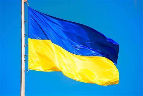 Bandiera dell'Ucraina con elementi storici