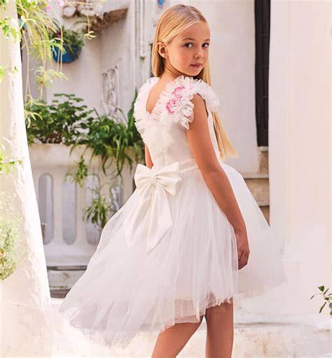 abito da cerimonia bambina stile imperiale