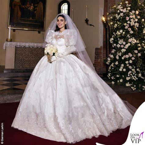 Dettagli dell'abito da sposa di Federica Fumagalli