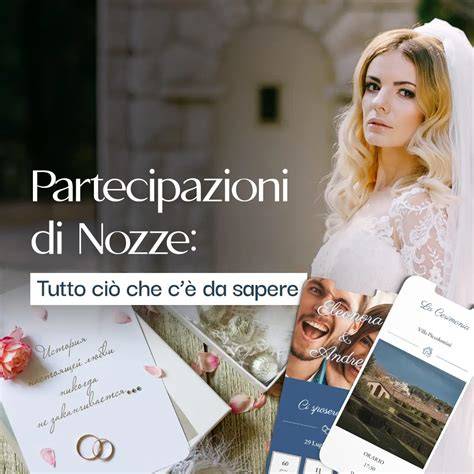 Coppia felice che sceglie le partecipazioni di nozze