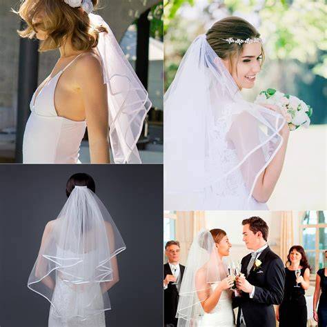 Dettagli di un velo da sposa per addio al nubilato