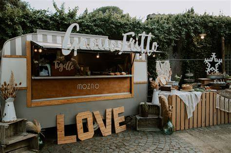 Food truck personalizzato per un matrimonio