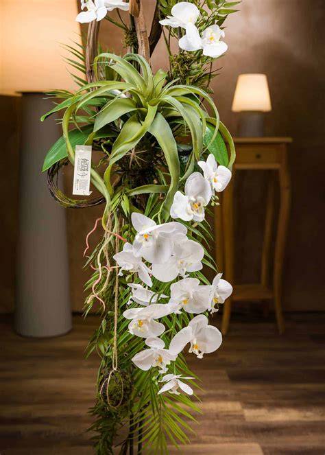 composizione floreale bianca
