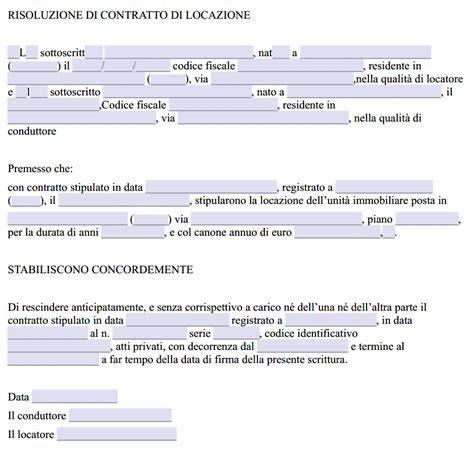 Contratto di locazione e clausole di recesso
