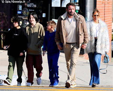 Foto della famiglia Affleck-Garner con i figli