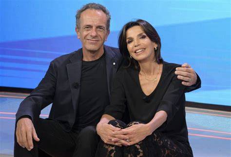 Maria Cuffaro in studio televisivo