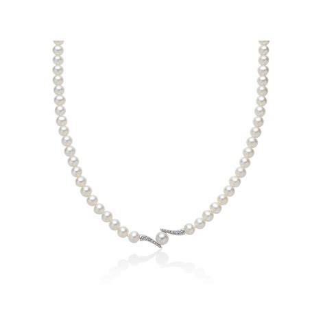 Collana di diamanti e perle