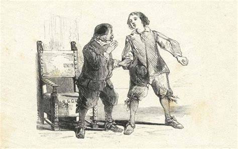 Illustrazione di F. Gonin: Renzo e Don Abbondio