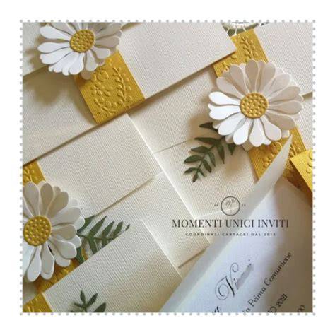 inviti matrimonio tema margherita