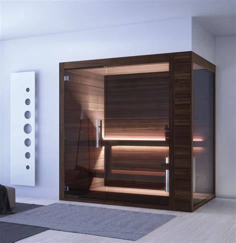 Interno di una sauna in una spa di lusso