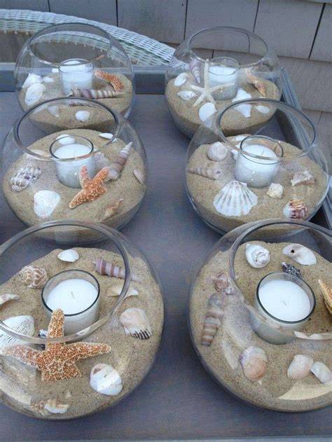 Centrotavola matrimonio tema mare con conchiglie