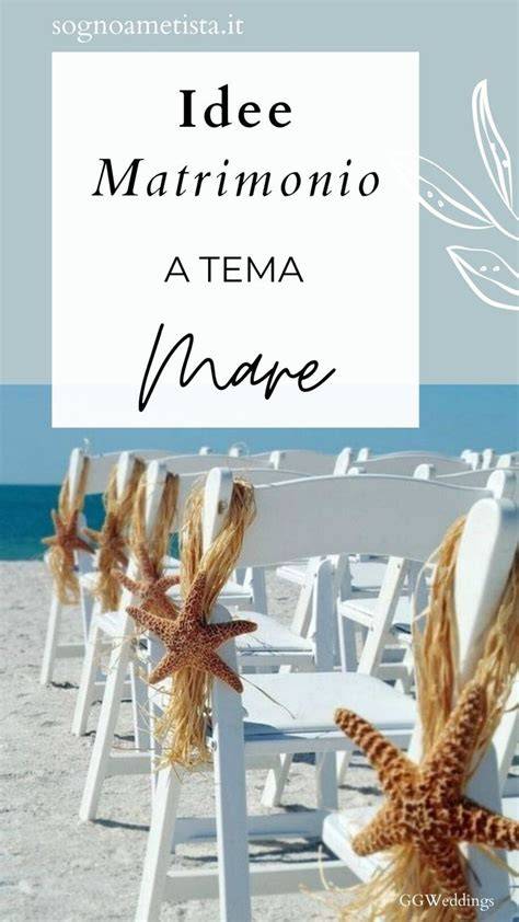 Calendario con i mesi ideali per un matrimonio a tema mare