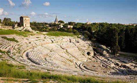 Antico teatro greco a Siracusa, Sicilia